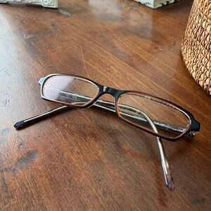 Vintage Jean LaFont Black, Orange & Tortoise Glasses